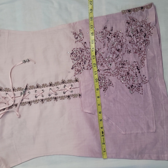 Spice and Roses pink long tunic or short dress sz Small - Picture 11 of 12